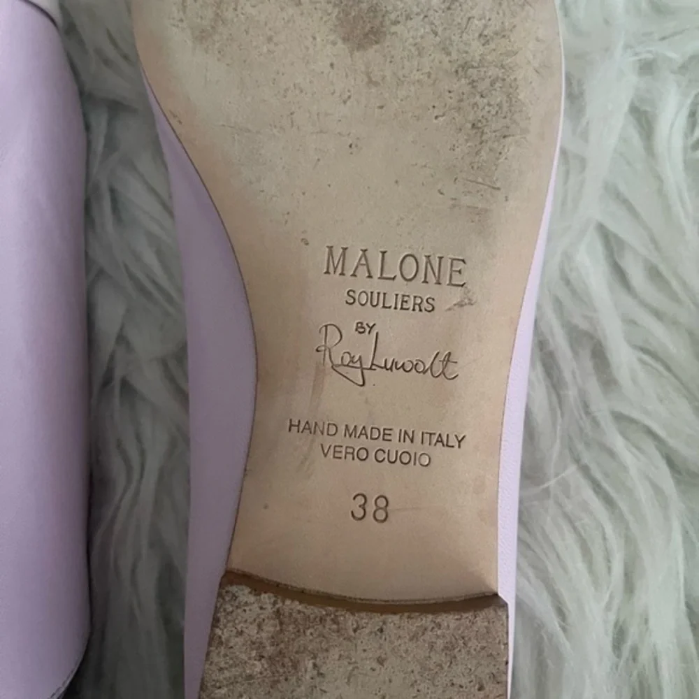 Malone souliers Roy luwolt Marion flat ballerina slingback leather shoes - Picture 4 of 8